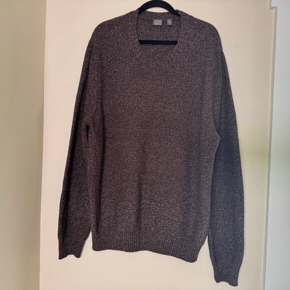 Joe Joseph Abboud Men’s Sweater XXL Brown Textured Knit Crew Neck Pullover - Picture 1 of 4